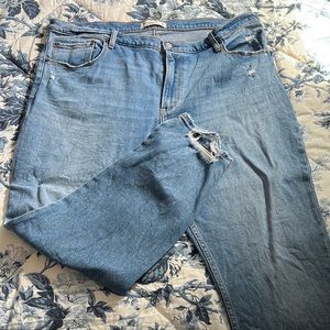 A&F High Rise Skinny Jean in medium wash